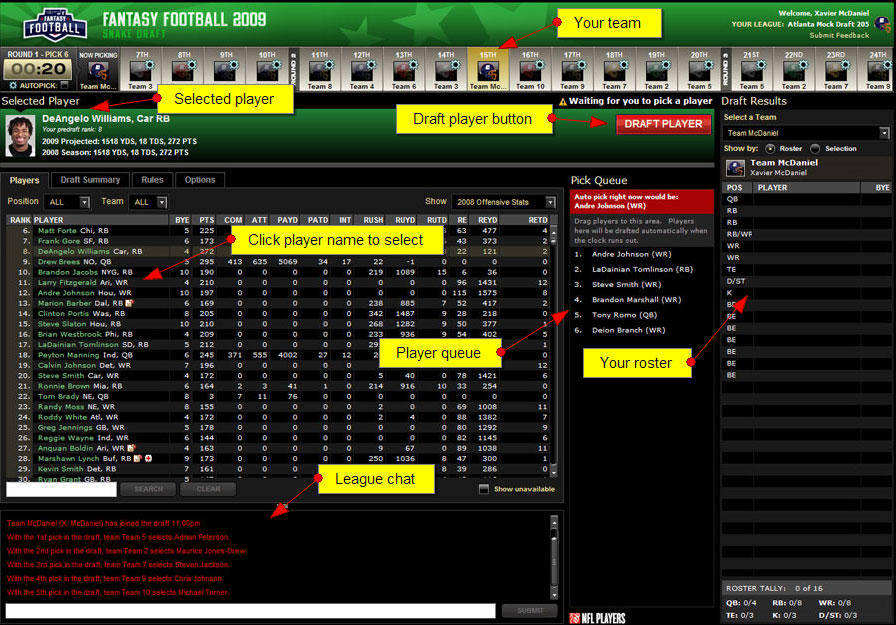 espn fantasy football offline draft app